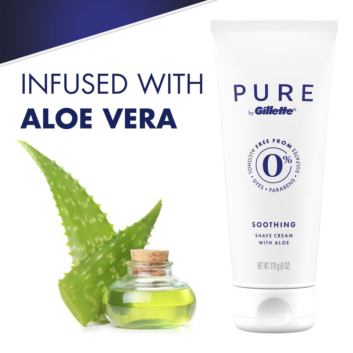 Thumbnail Gillette Men Pure Shave Cream with Aloe