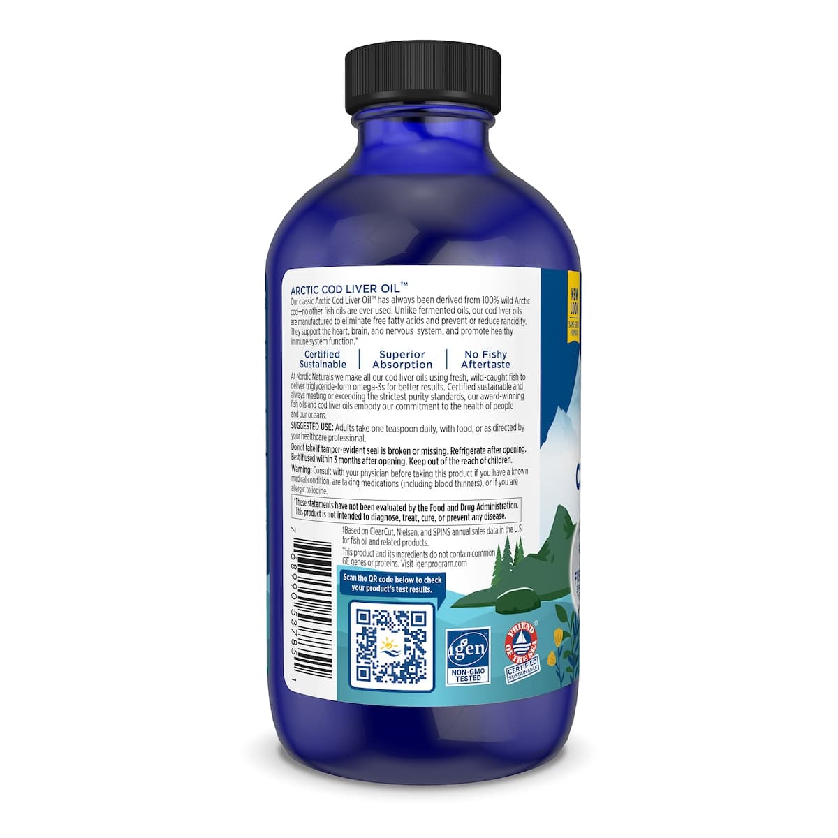 Thumbnail Nordic Naturals Arctic Cod Liver Oil Liquid 237ml