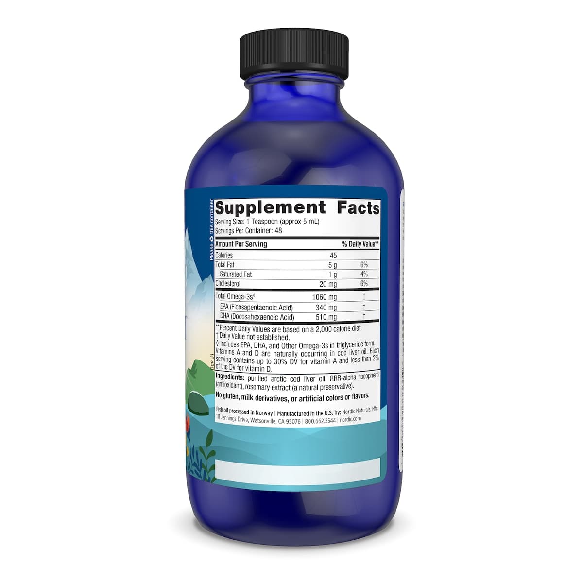 Thumbnail Nordic Naturals Arctic Cod Liver Oil Liquid 237ml