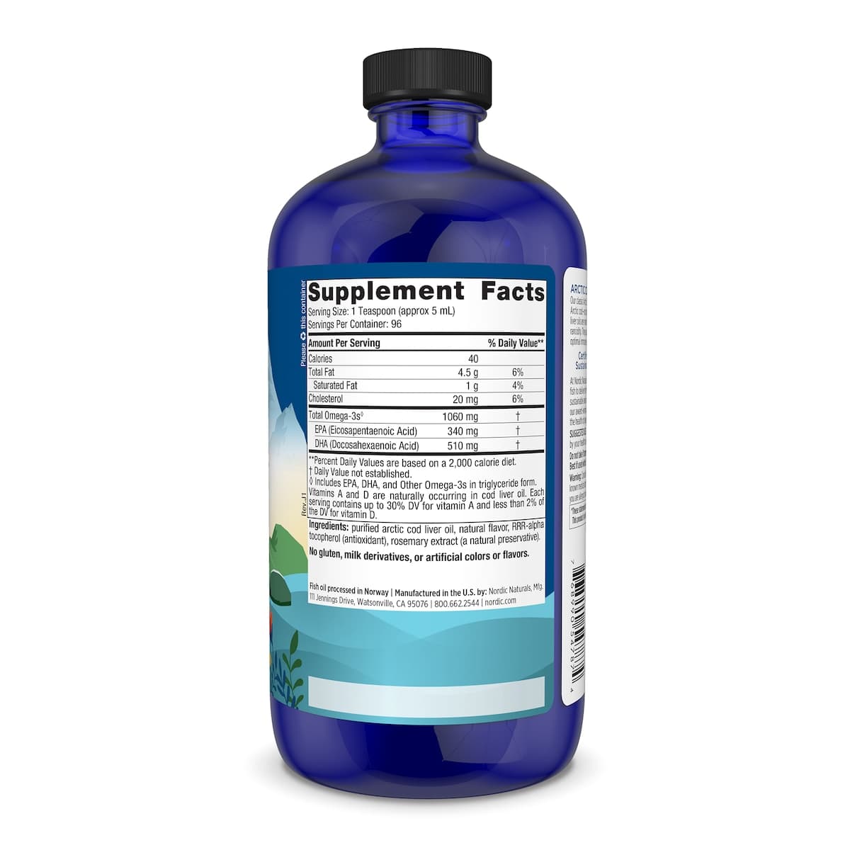 Thumbnail Nordic Naturals Arctic Cod Liver Oil Orange 473ml