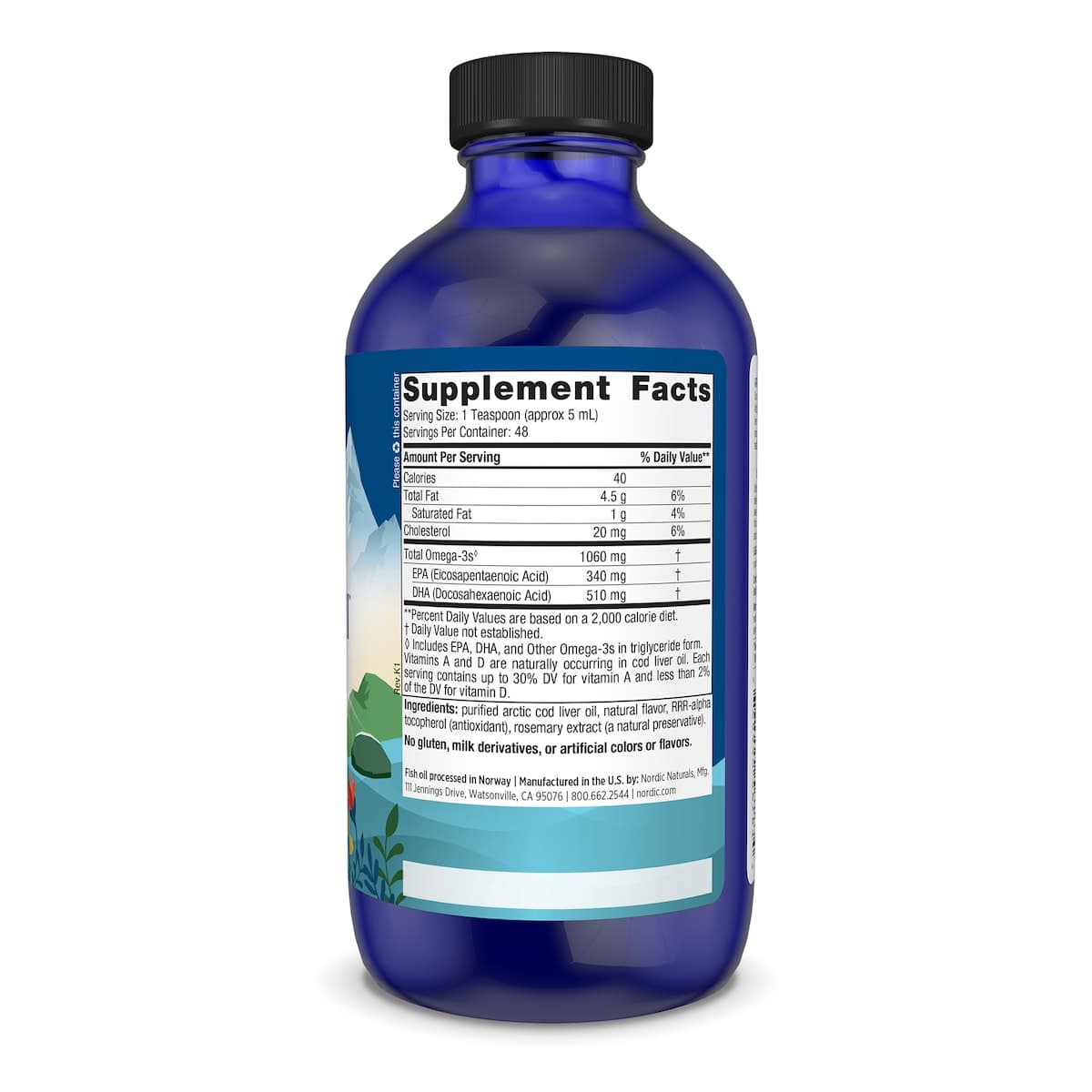 Thumbnail Nordic Naturals Arctic Cod Liver Oil Strawberry 237ml