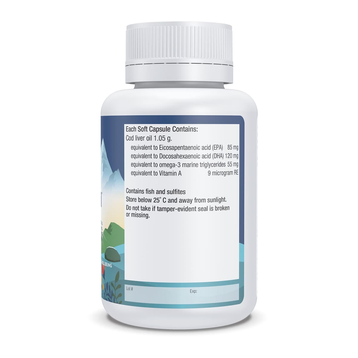 Thumbnail Nordic Naturals Arctic Cod Liver Oil Lemon 90 Soft Gels