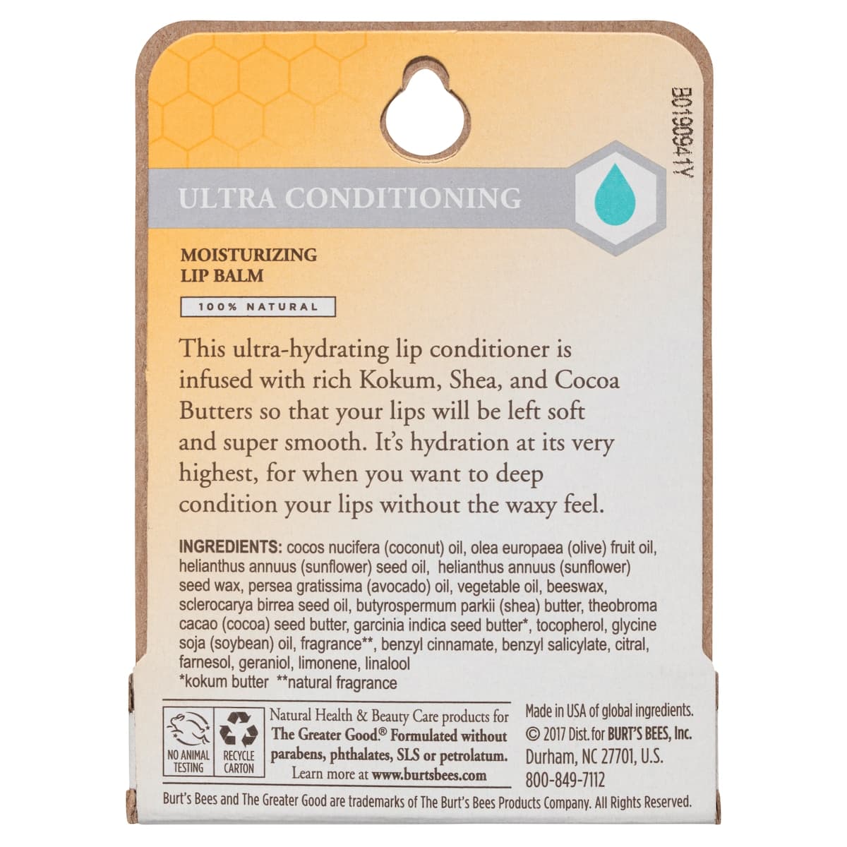 Thumbnail Burts Bees Ultra Conditioning Lip Balm 4.25g