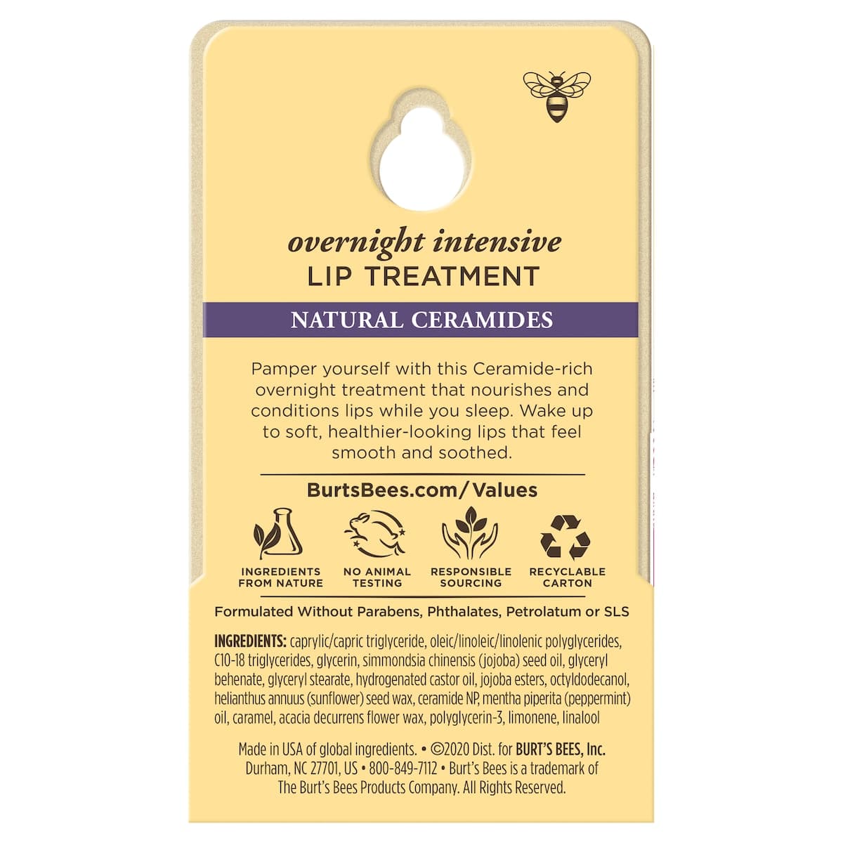 Thumbnail Burts Bees Overnight Intensive Lip Treatment 7.08g
