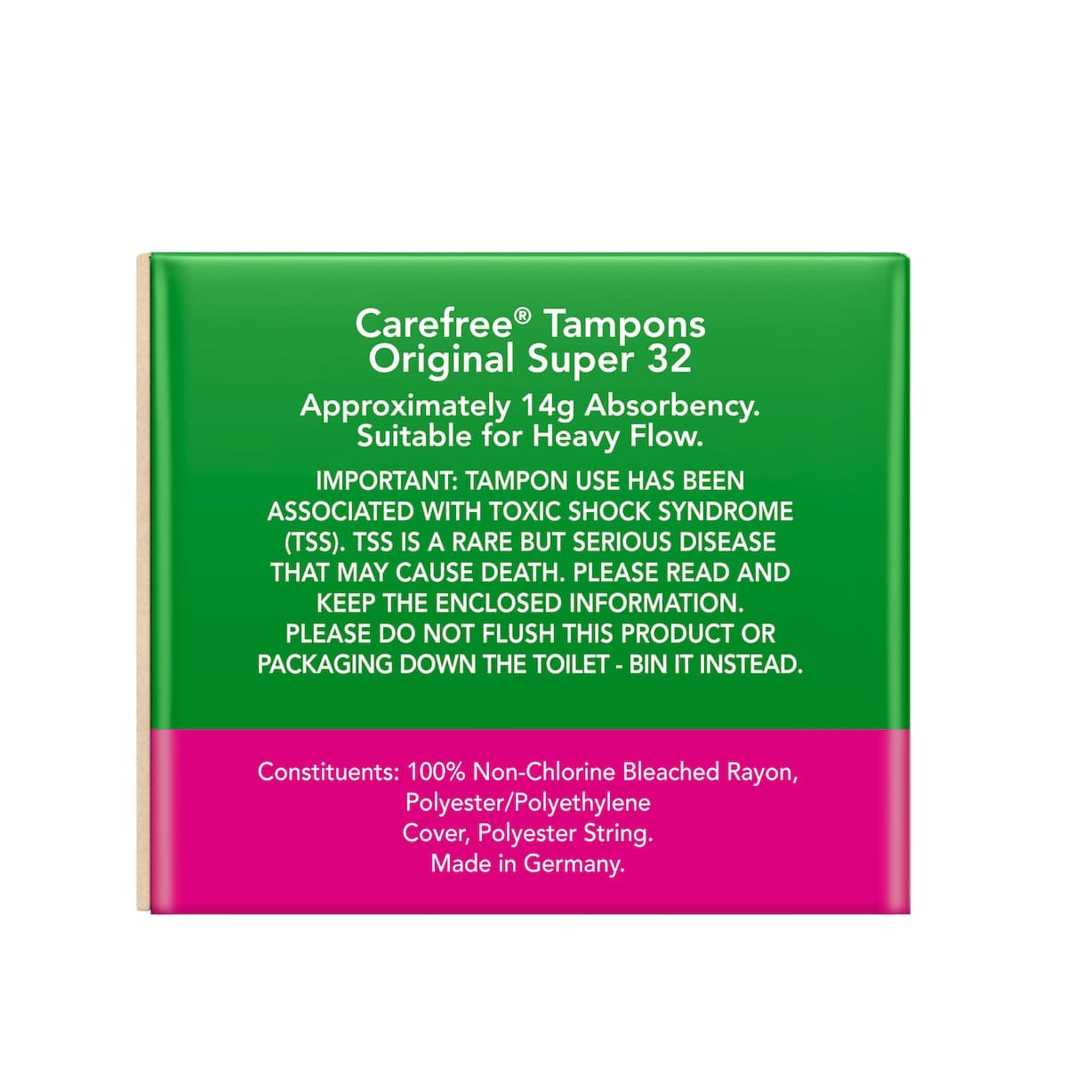 Thumbnail Carefree Original Tampons Super 32 Pack