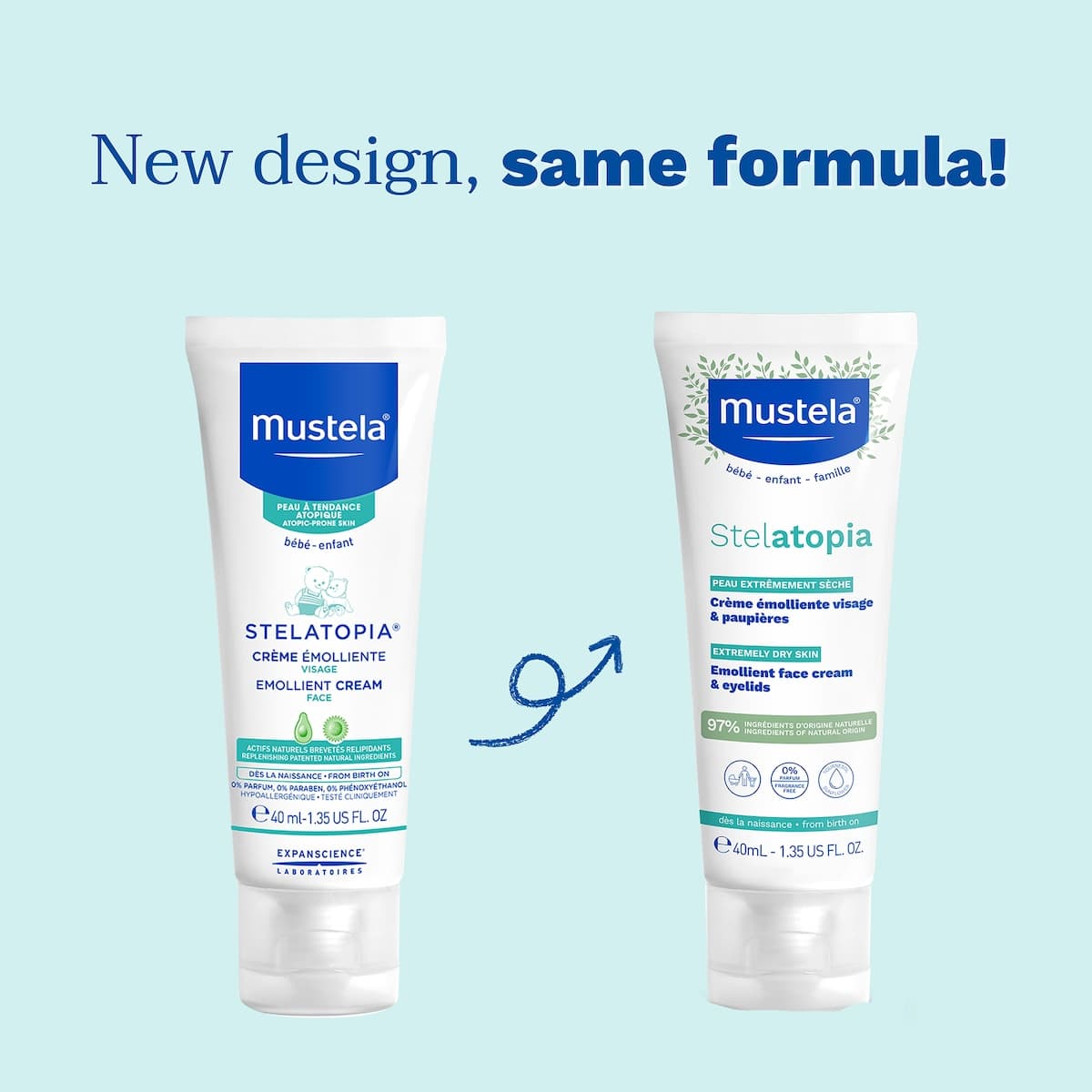 Thumbnail Mustela Stelatopia Emollient Face Cream 40ml