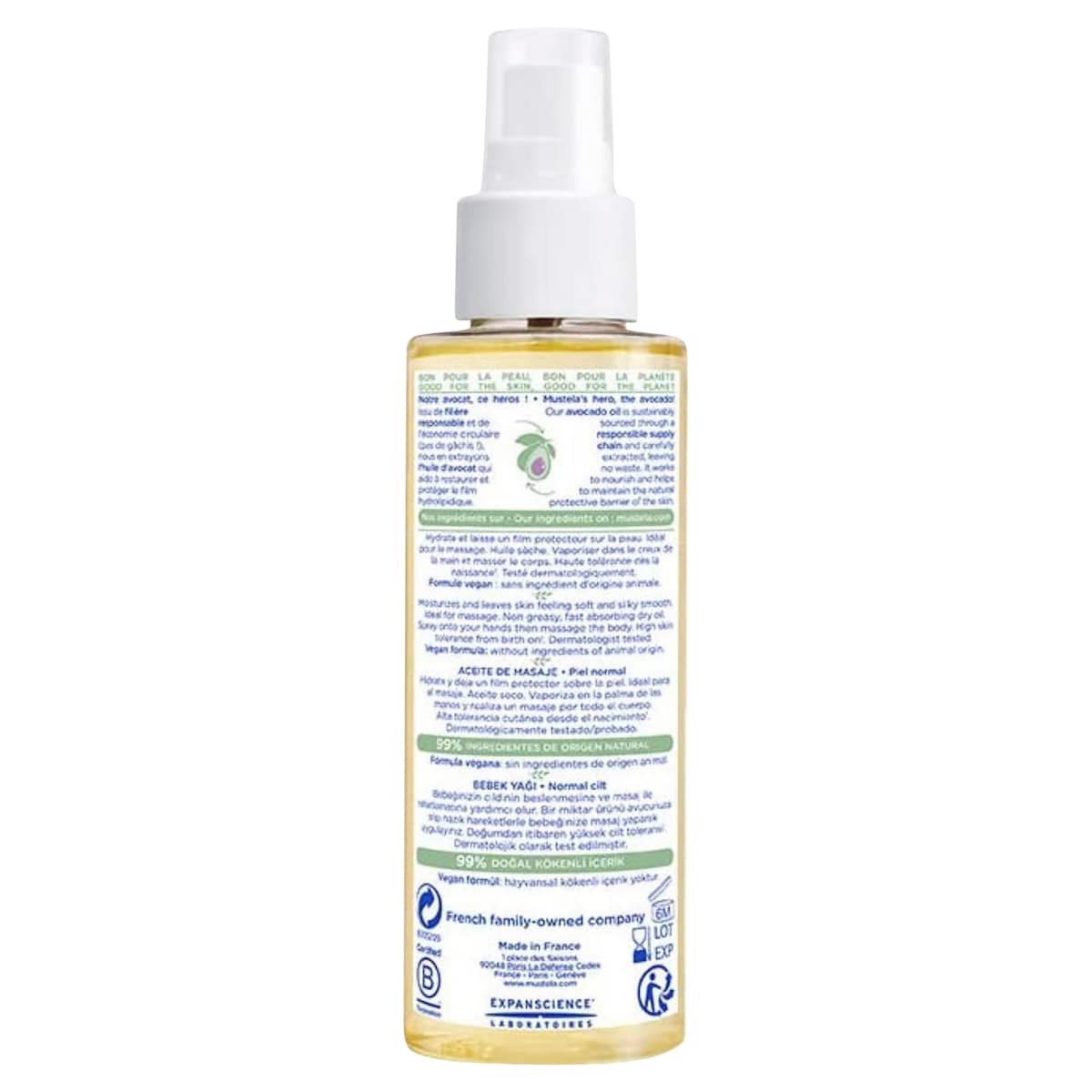Thumbnail Mustela Baby Massage Oil Spray 100ml