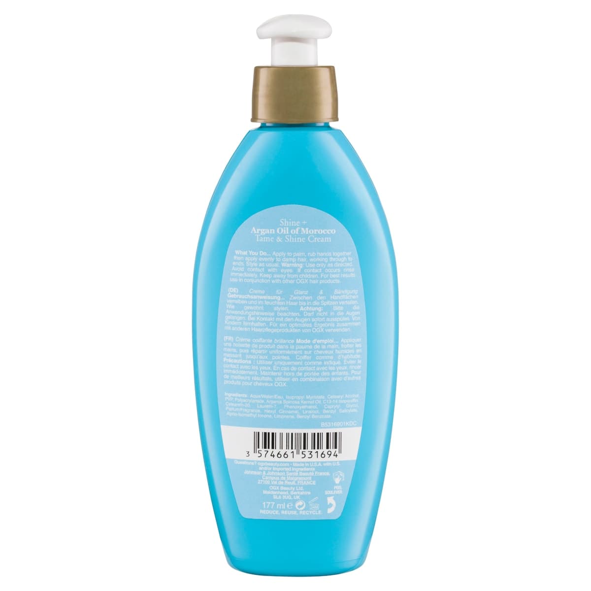 Thumbnail OGX Argan Oil Of Morocco Tame & Shine Cream 177ml