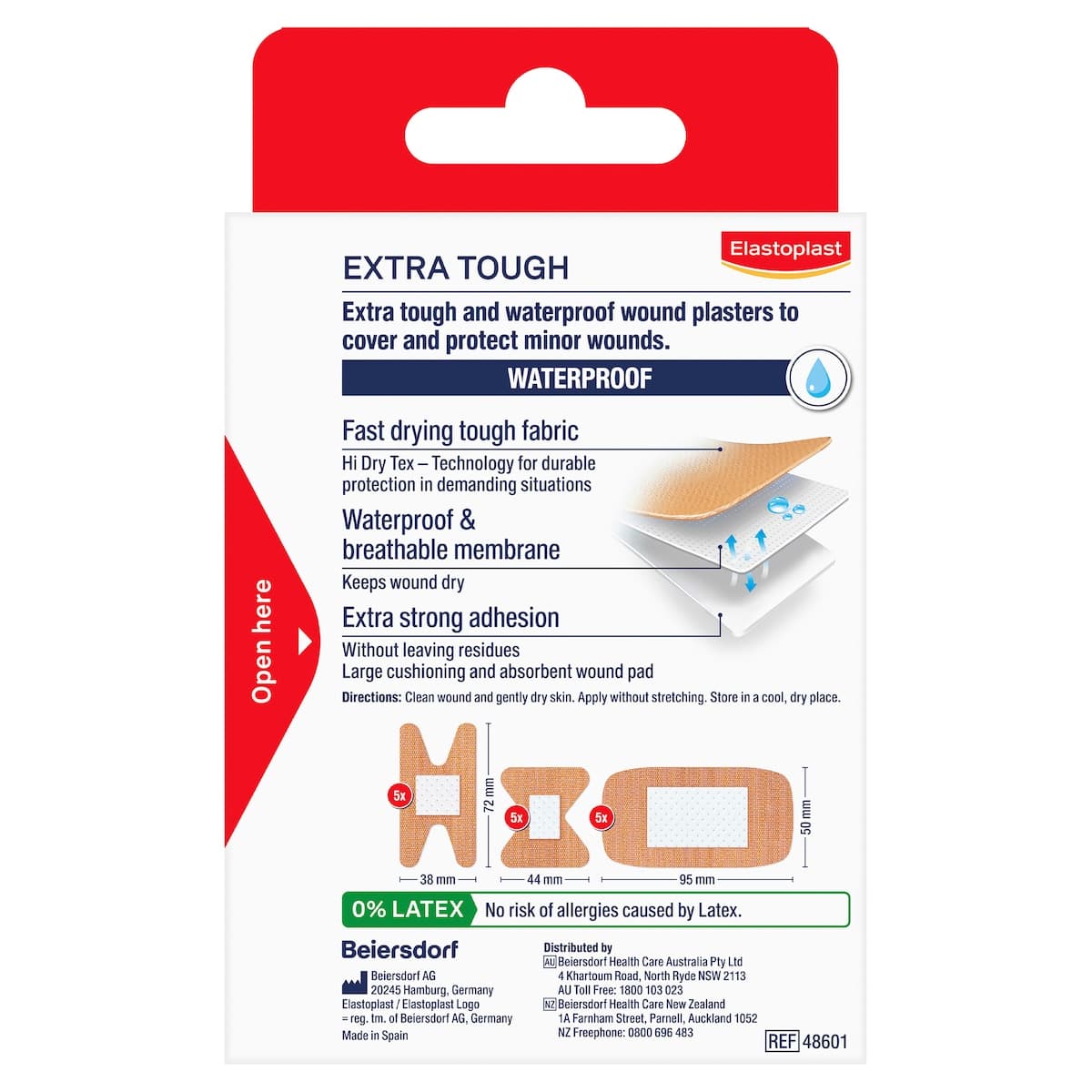 Thumbnail Elastoplast Extra Tough Waterproof Asssorted Shapes 15 Pack