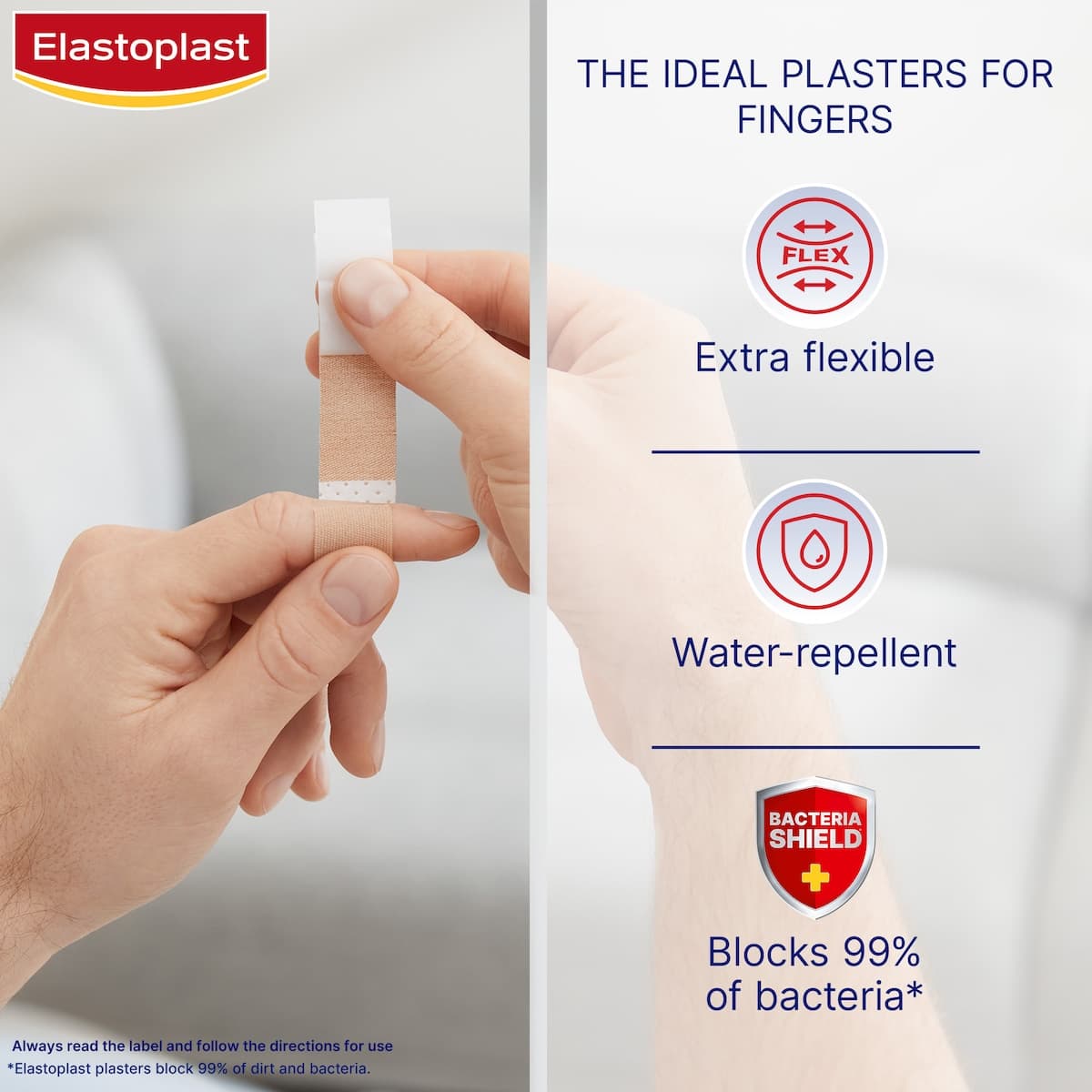 Thumbnail Elastoplast Flexible Fabric Finger Strips 16 Pack
