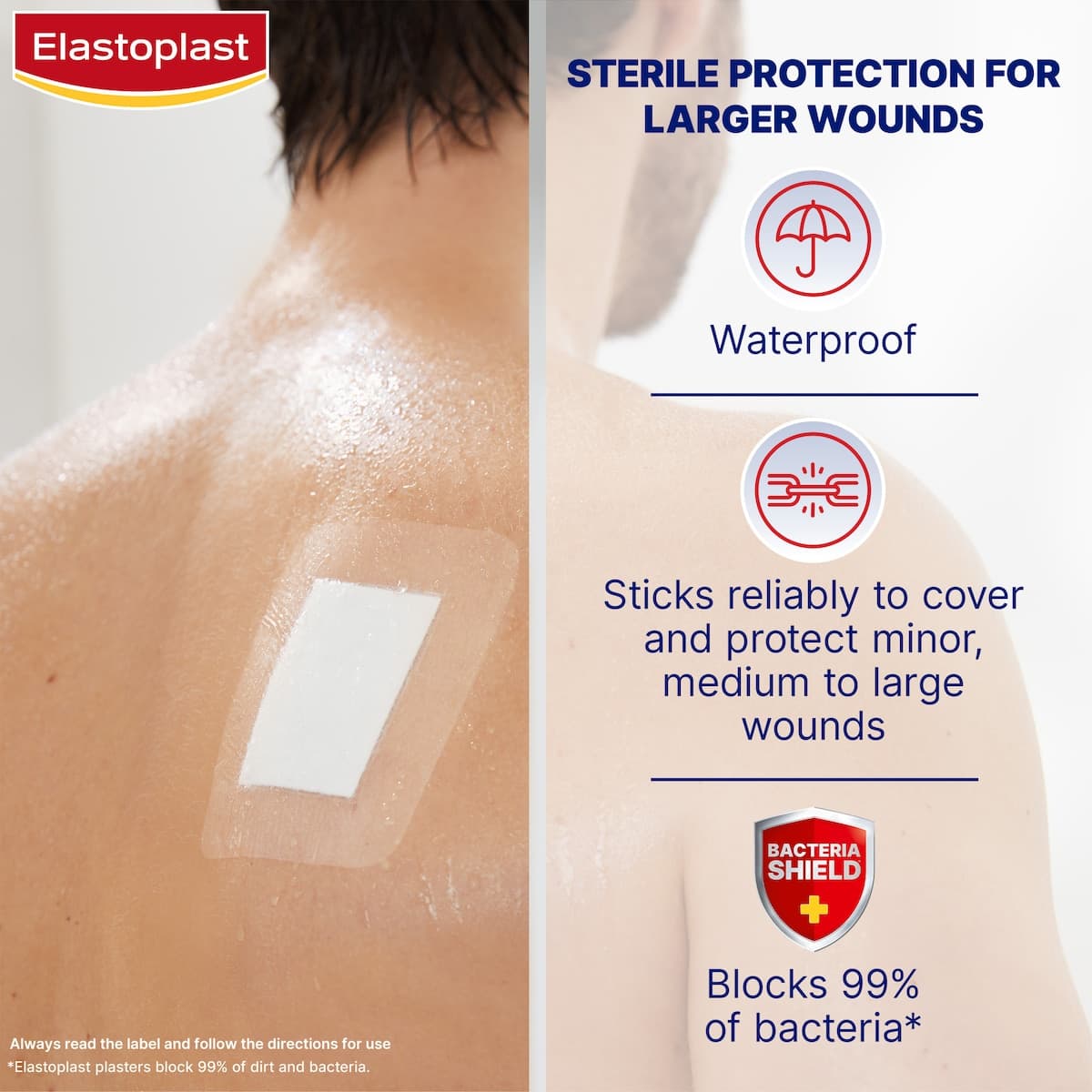 Thumbnail Elastoplast Aqua Protect Dressing XXL 8cm x 10cm 5 Pack