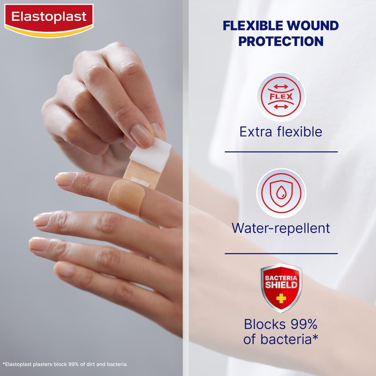 Thumbnail Elastoplast Flexible Fabric Breathable Strips 20 Pack