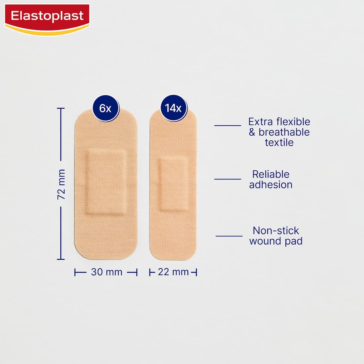 Thumbnail Elastoplast Flexible Fabric Breathable Strips 20 Pack