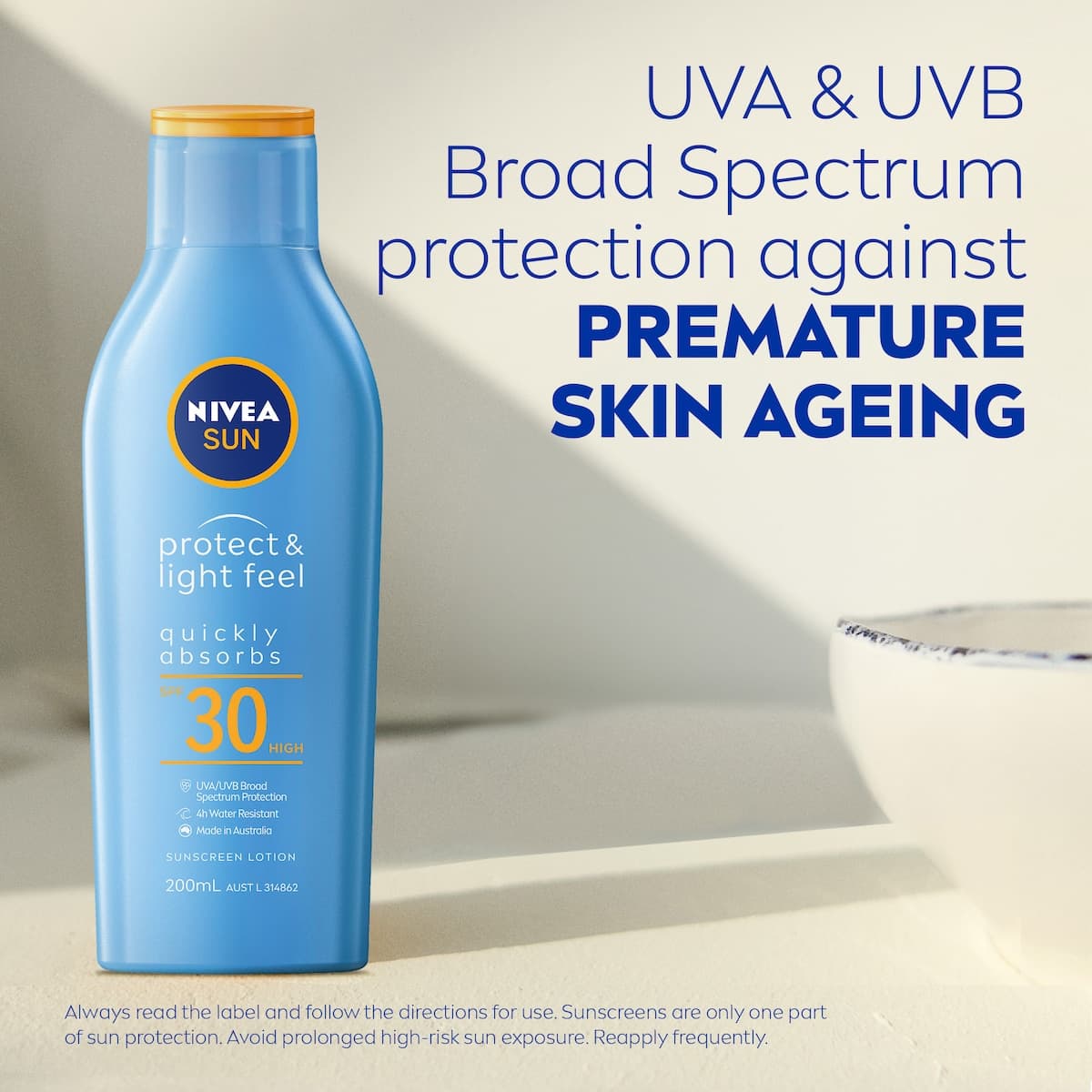 Thumbnail Nivea Sun Protect & Light Feel Sunscreen Lotion SPF30 200ml