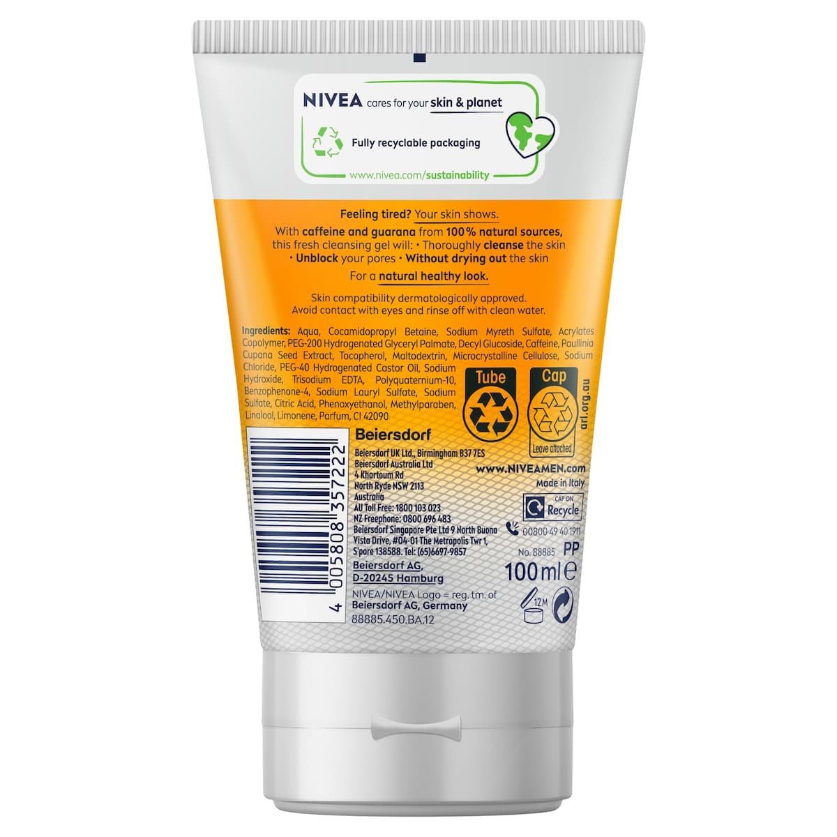 Thumbnail Nivea Men Skin Energy Face Wash Gel 100ml