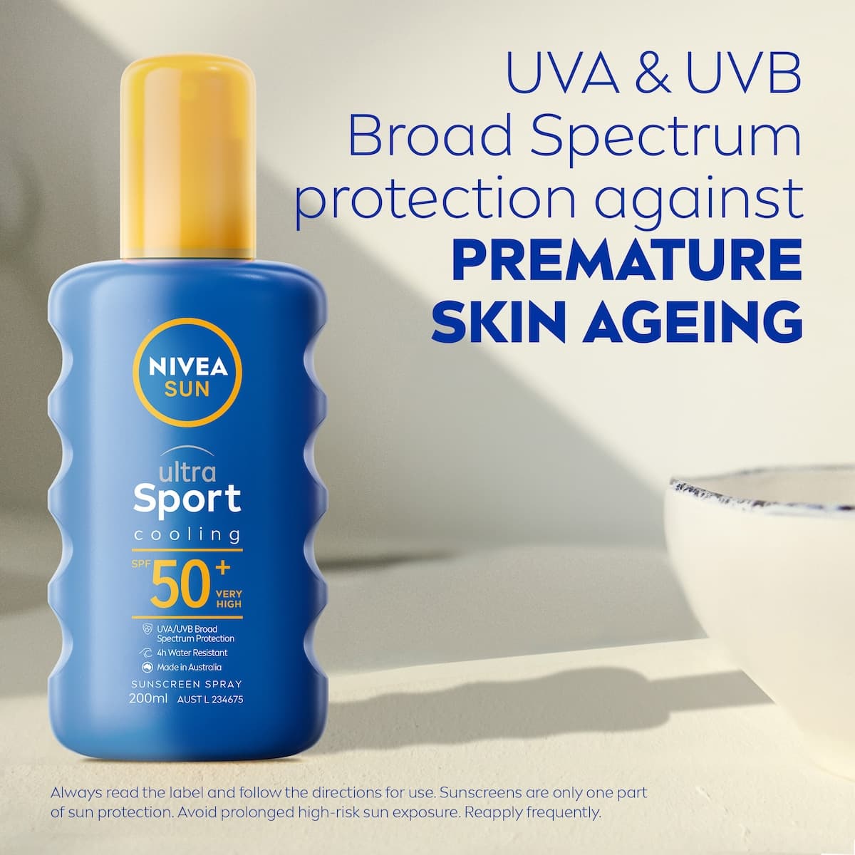 Thumbnail Nivea Sun Ultra Sport Cooling Sunscreen Spray SPF50 200ml