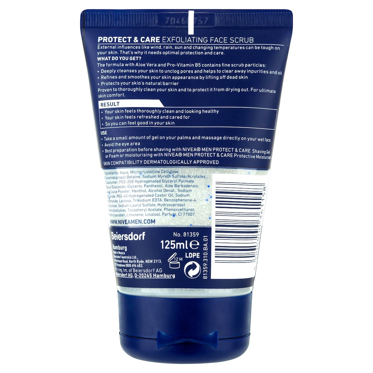 Thumbnail Nivea Men Protect & Care Exfoliating Face Scrub 125ml