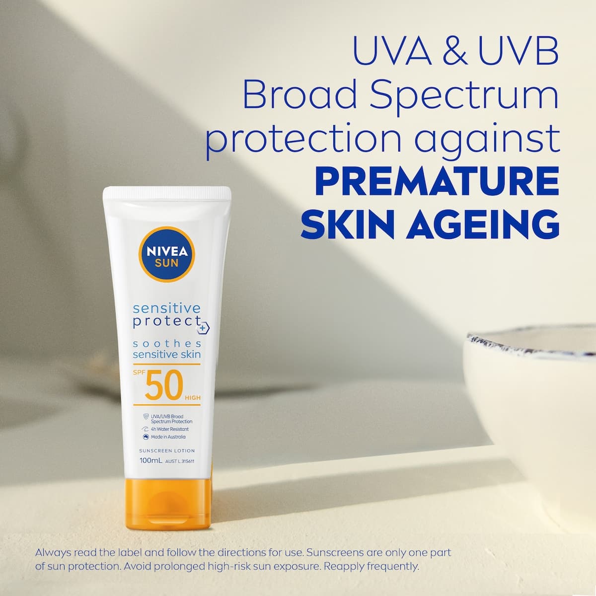 Thumbnail Nivea Sun Sensitive Protect Sunscreen Lotion SPF50 100ml