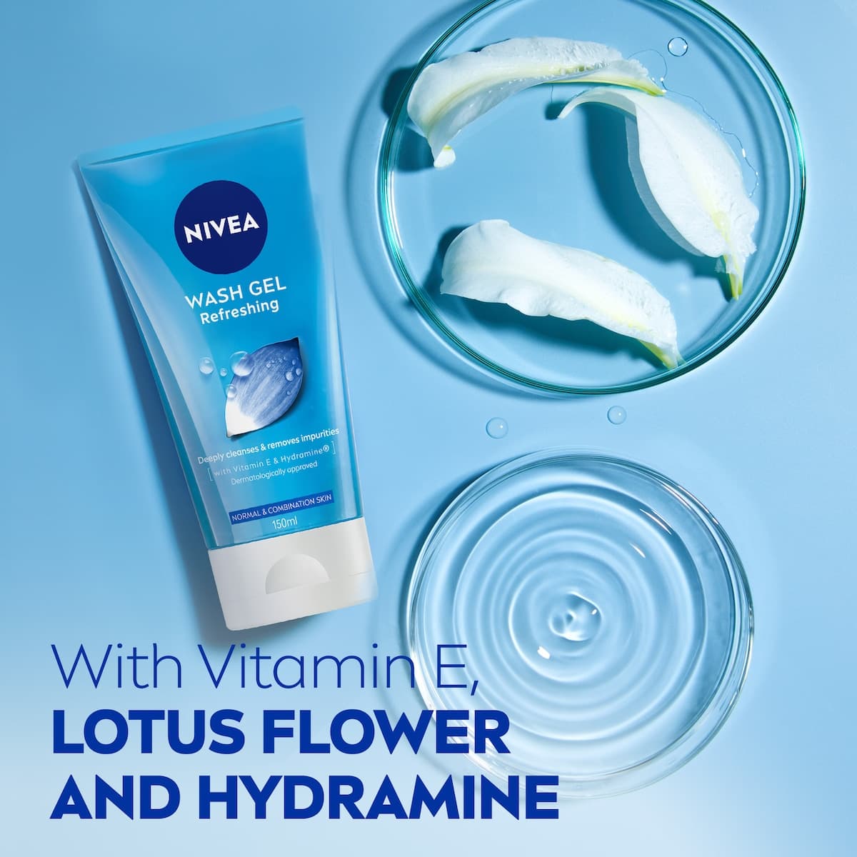 Thumbnail Nivea Refreshing Face Wash Gel with Lotus Flower 150ml