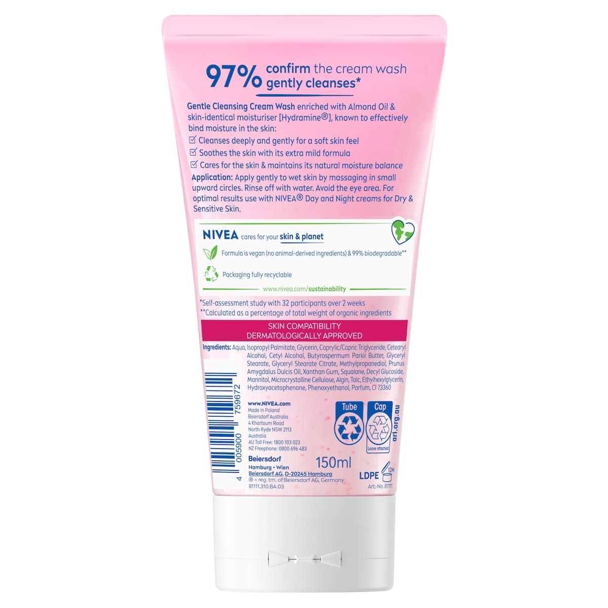 Thumbnail Nivea Gentle Cleansing Cream with Almond Oil 150ml