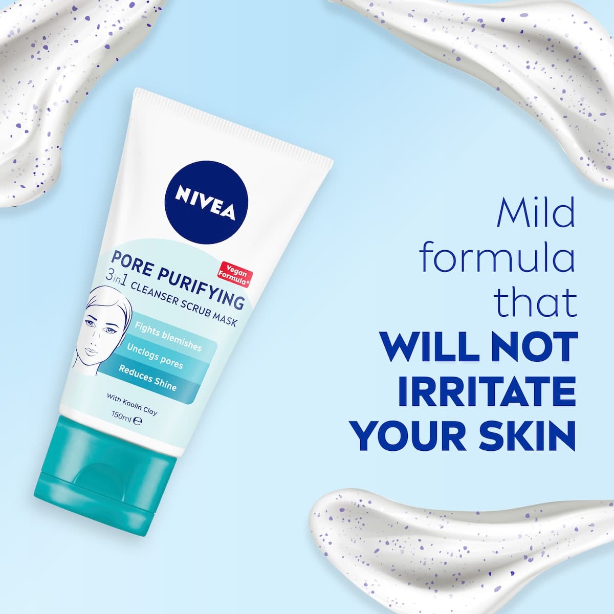 Thumbnail Nivea Pore Purifying 3in1 Cleanser Scrub Mask 150ml
