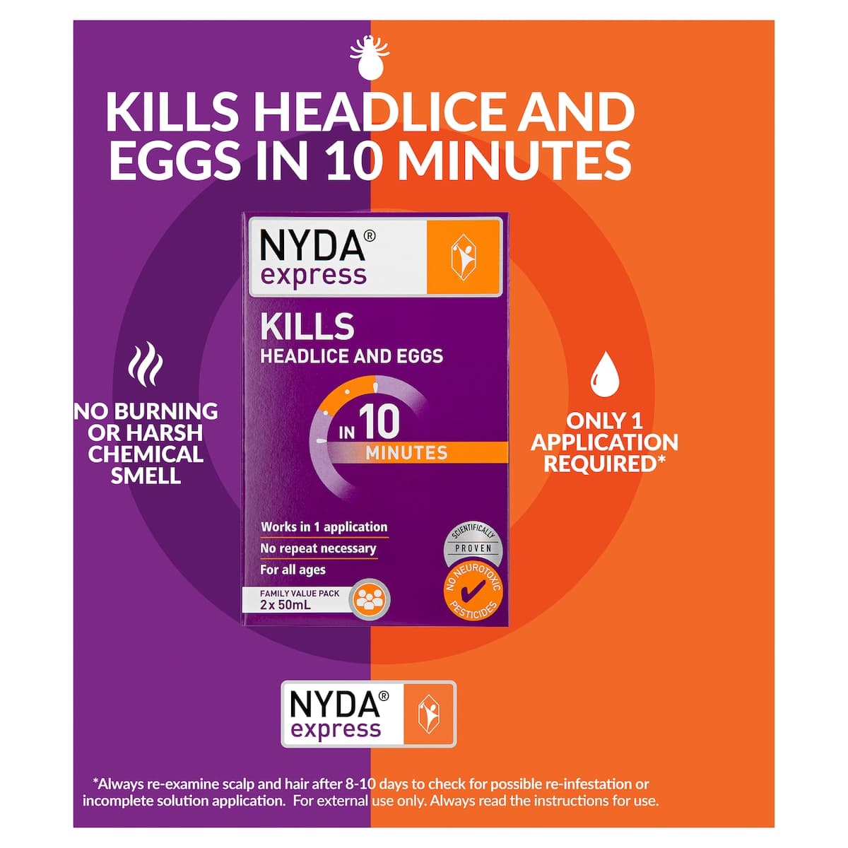 Thumbnail Brauer NYDA Express Head Lice Treatment 2 x 50ml
