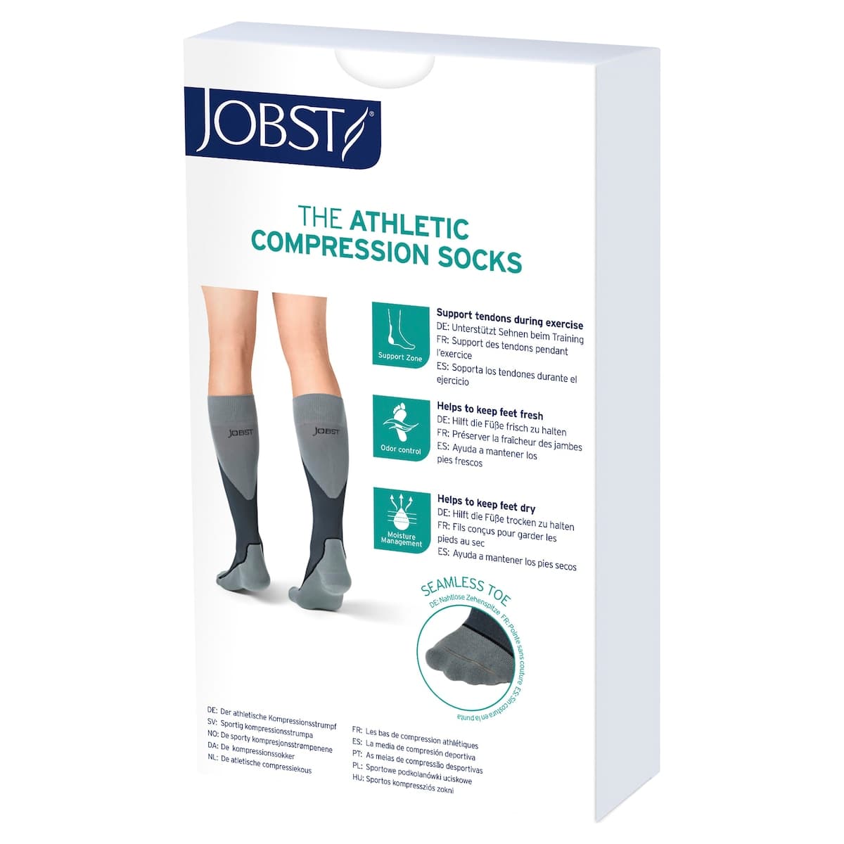 Thumbnail Jobst Sport Compression Socks Unisex 15-20 mmHg Pink L