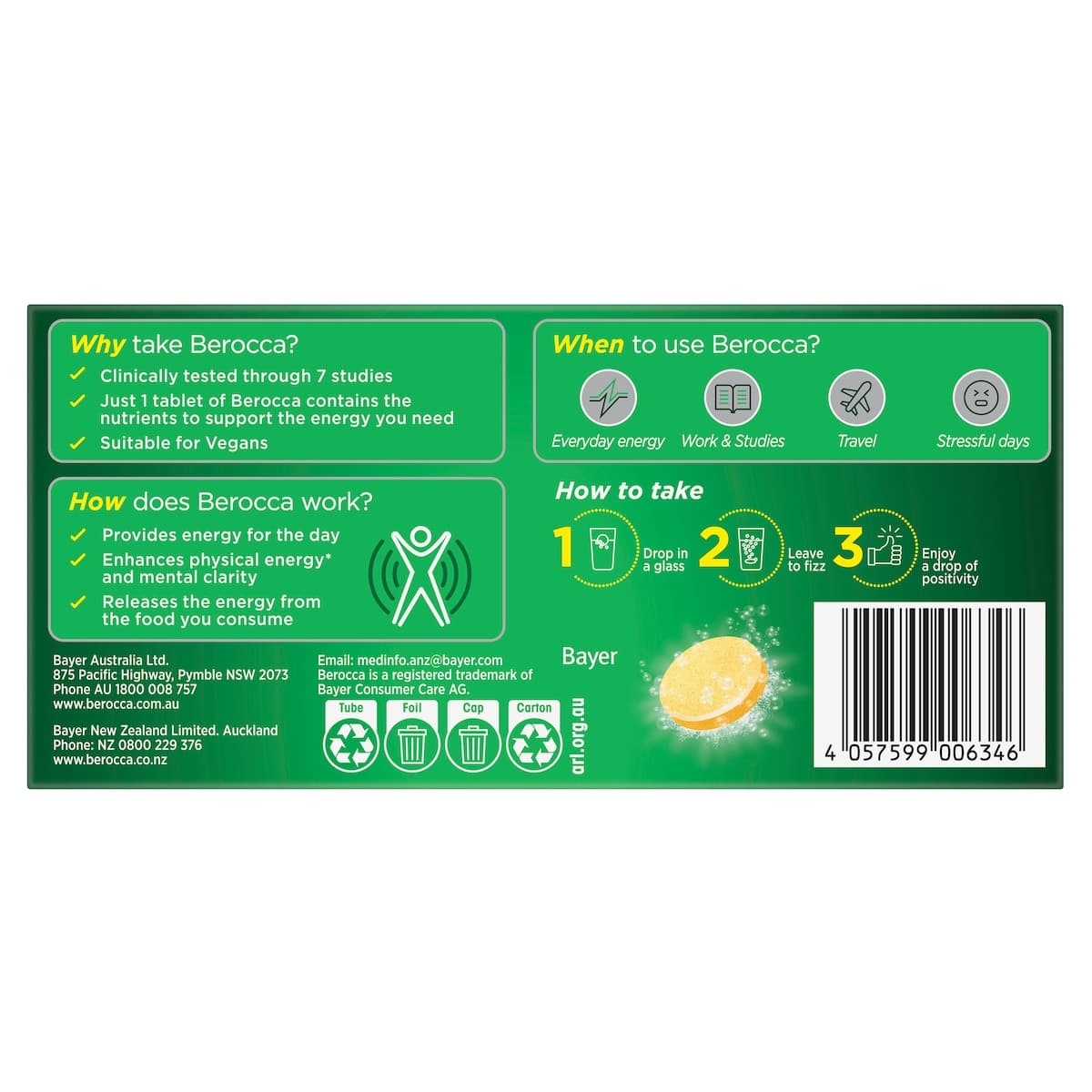 Thumbnail Berocca Energy Orange Effervescent Tablets 30 Pack