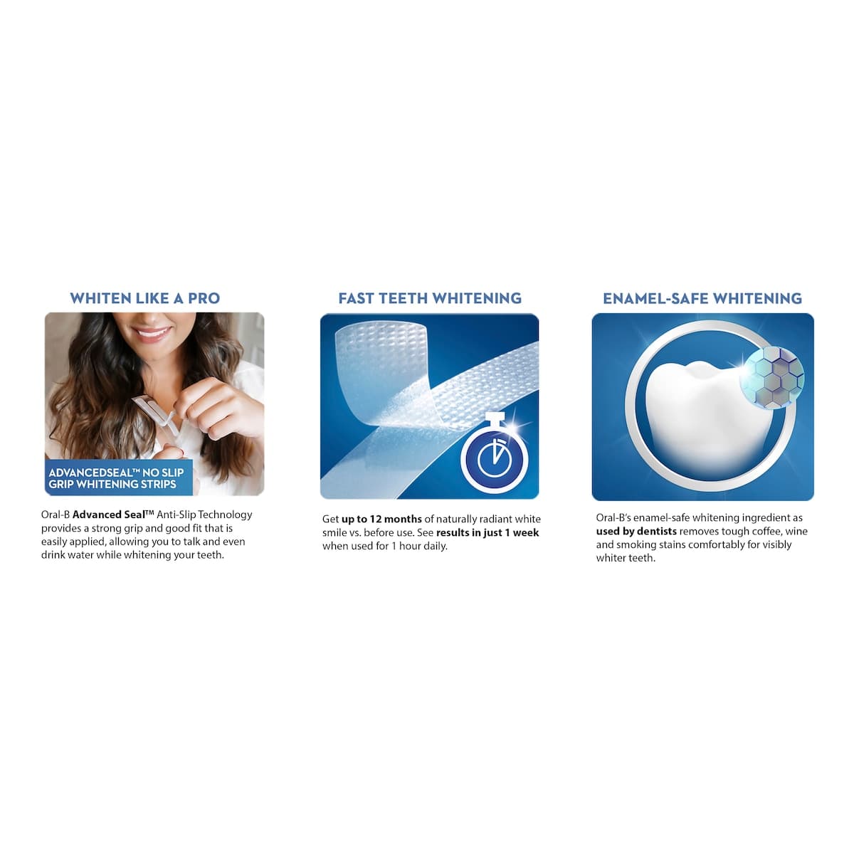 Thumbnail Oral B 3D White Luxe Whitening Treatments Advanced Seal 14 Pack