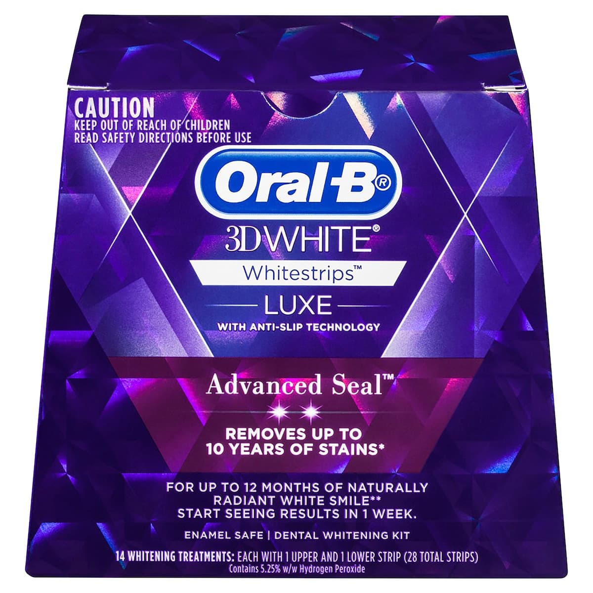 Thumbnail Oral B 3D White Luxe Whitening Treatments Advanced Seal 14 Pack