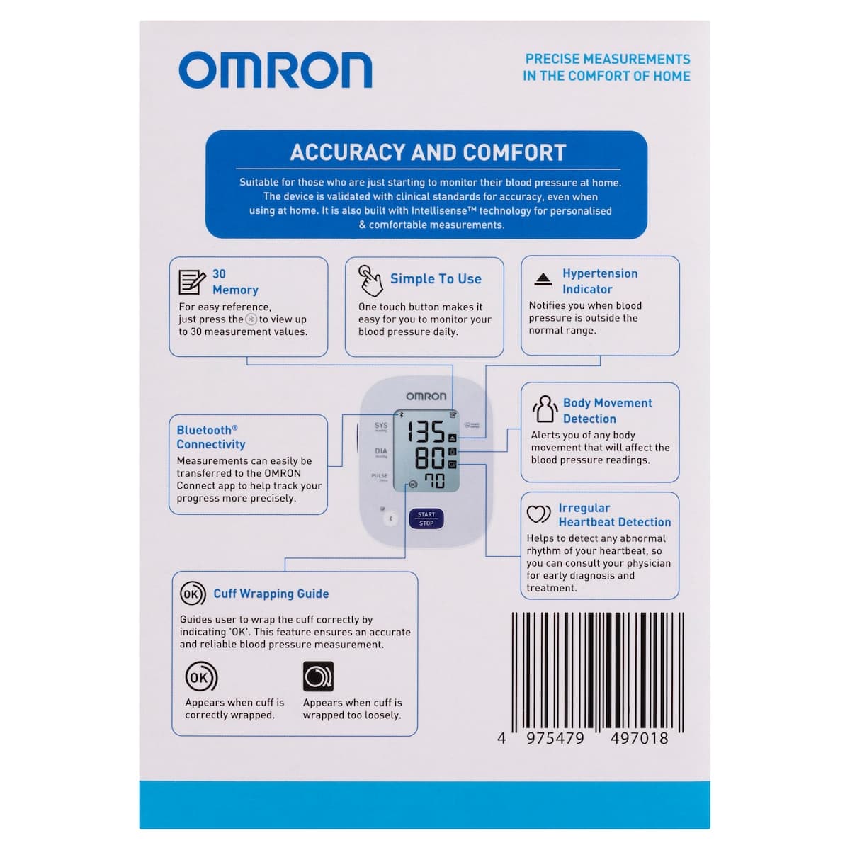 Thumbnail Omron HEM7144T1 Standard Blood Pressure Monitor