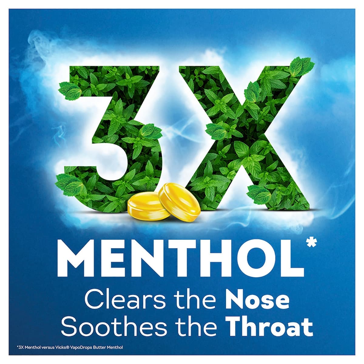 Thumbnail Vicks VapoDrops Xtra Strong Lemon Menthol Blast Lozenges 16 Pack