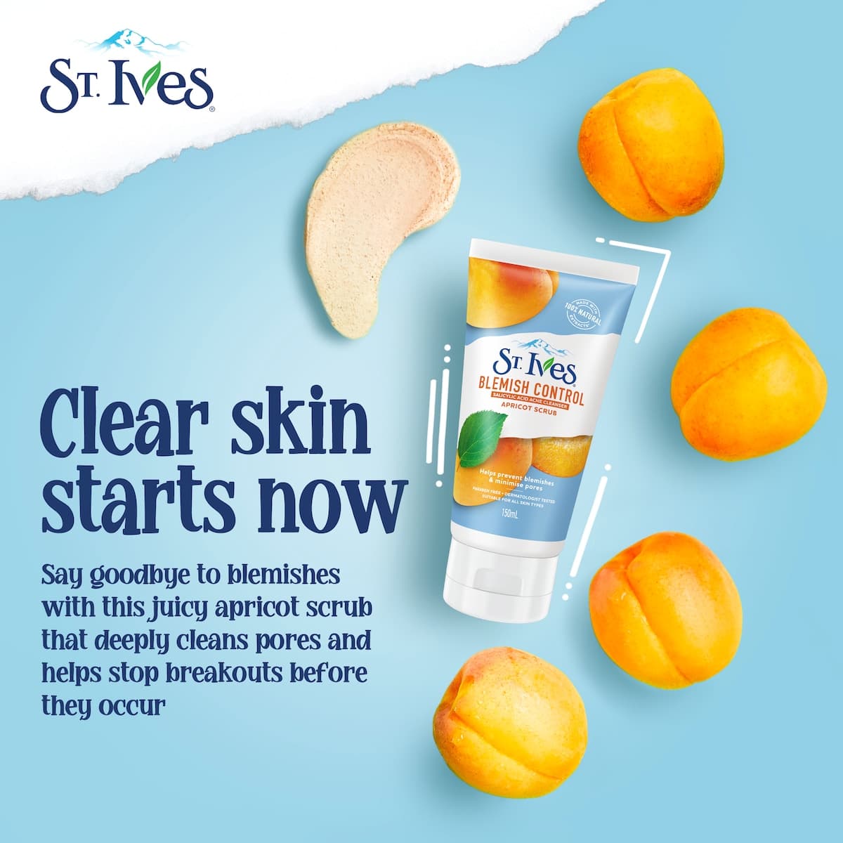 Thumbnail St Ives Blemish Control Apricot Face Scrub 150ml