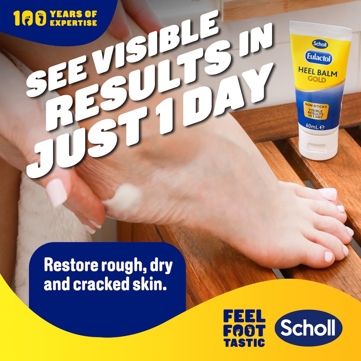 Thumbnail Scholl Eulactol Heel Balm Gold 60ml
