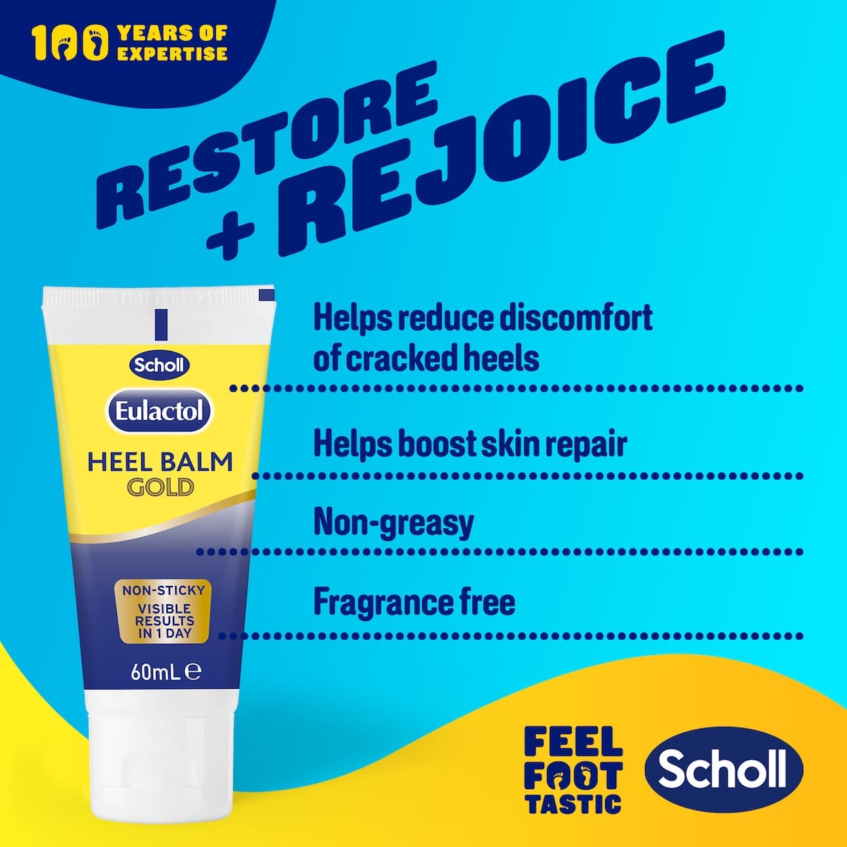 Thumbnail Scholl Eulactol Heel Balm Gold 60ml