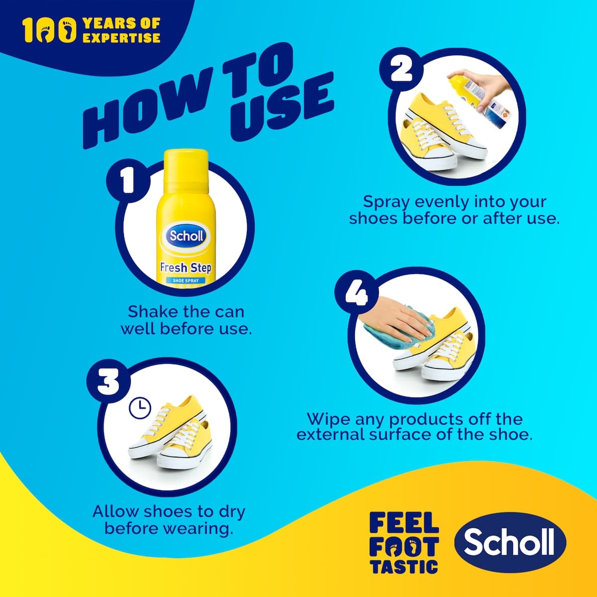 Thumbnail Scholl Fresh Step Shoe Spray 100g