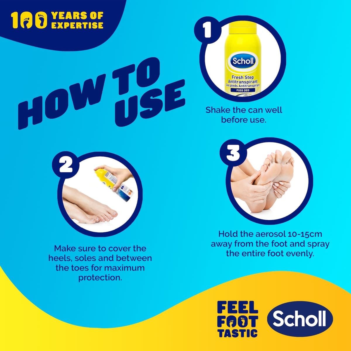 Thumbnail Scholl Fresh Step Anti-Perspirant Foot Spray 96g