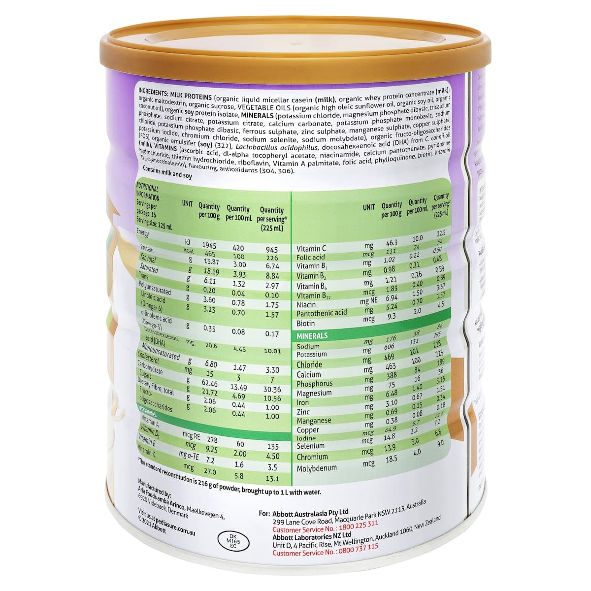 Thumbnail Pediasure Organic Powder Vanilla 800g