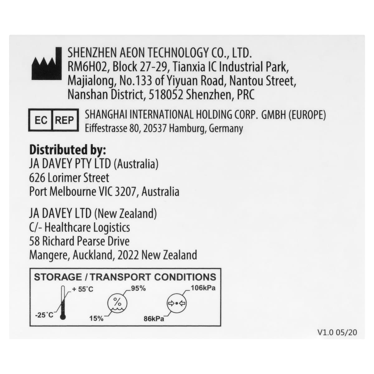 Thumbnail Aeon A200 Forehead Thermometer