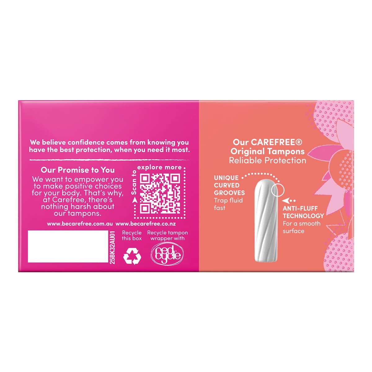 Thumbnail Carefree Original Regular Tampons 32 Pack