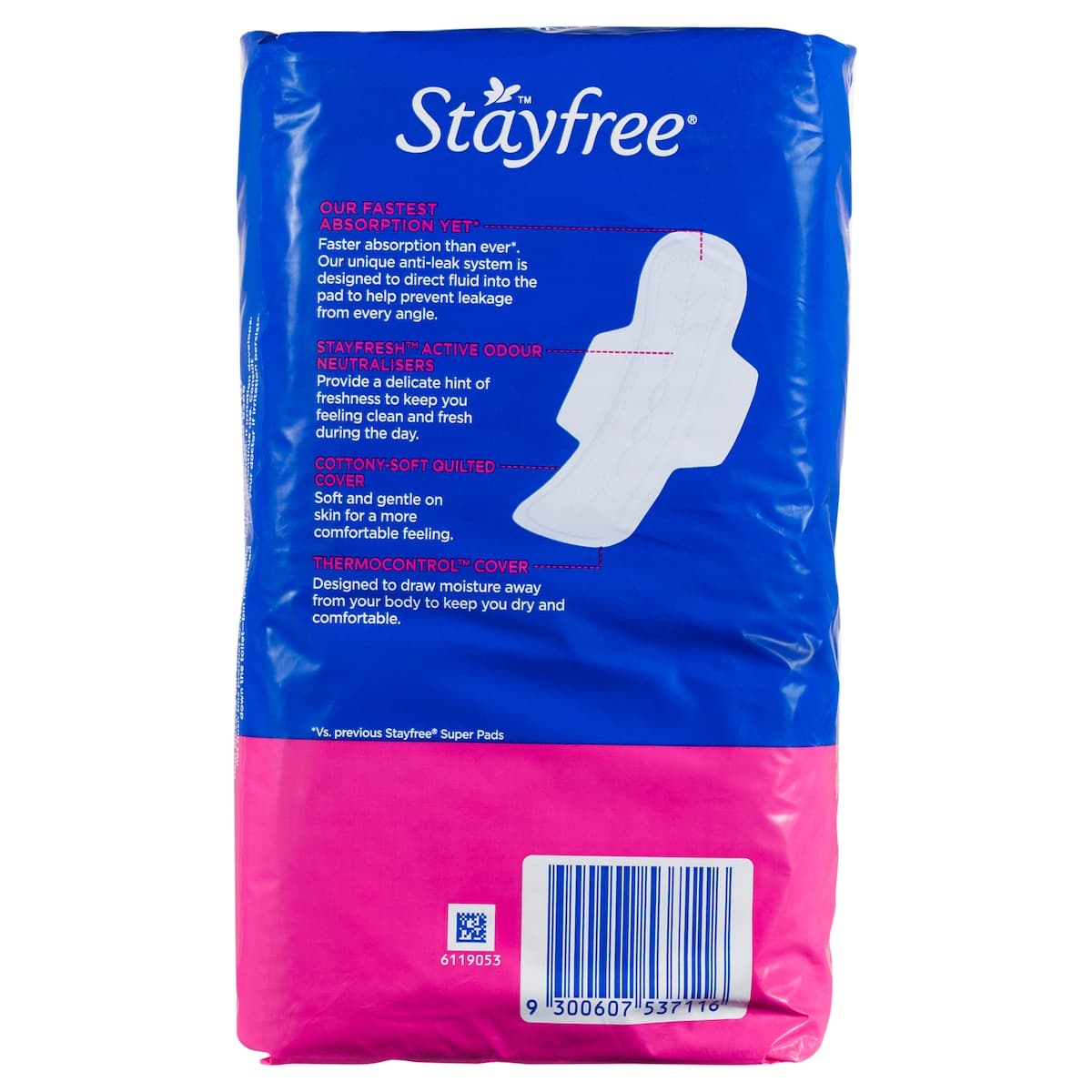 Thumbnail Stayfree Super Pads with Wings 12 Pack