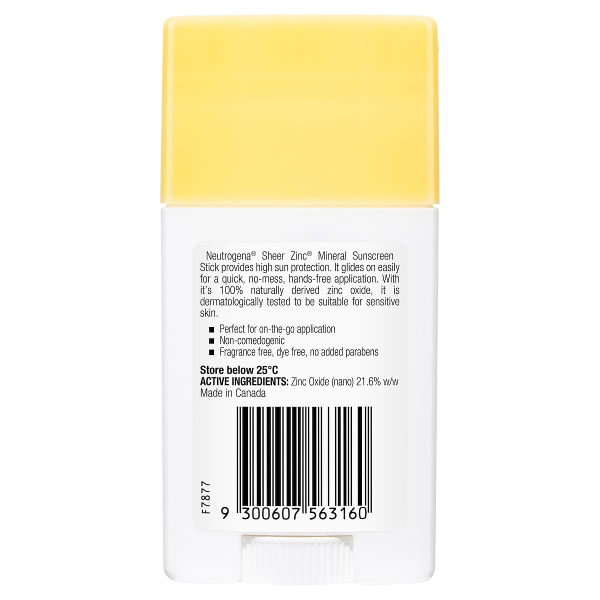 Thumbnail Neutrogena Sheer Zinc Mineral Sunscreen Stick SPF50 42g