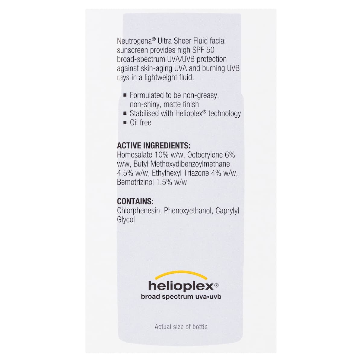 Thumbnail Neutrogena Ultra Sheer Face Fluid Sunscreen SPF50 40ml