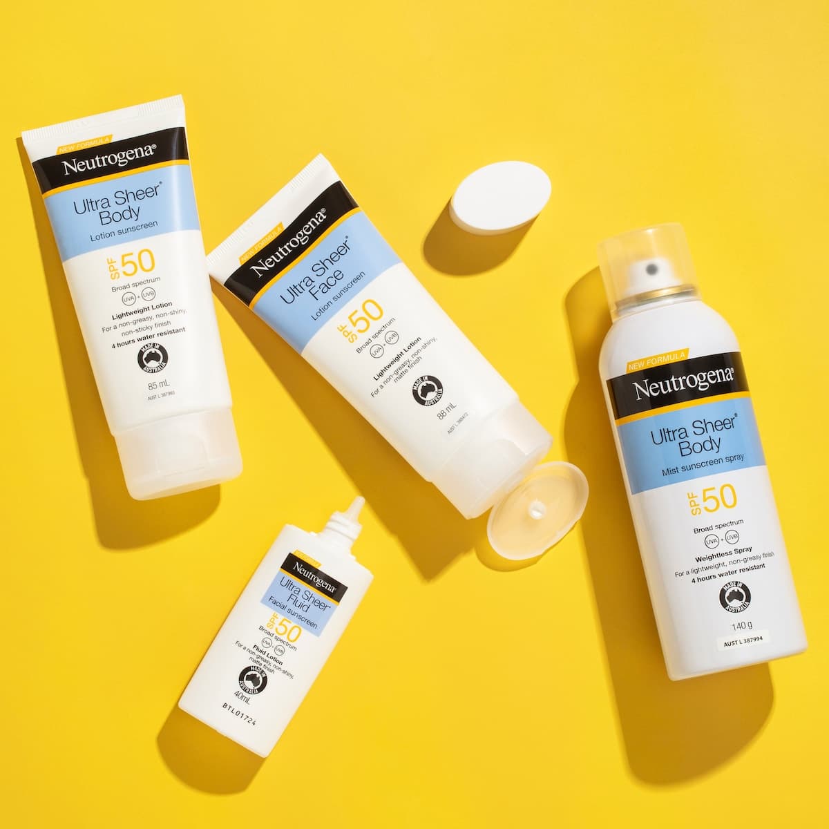 Thumbnail Neutrogena Ultra Sheer Face Fluid Sunscreen SPF50 40ml