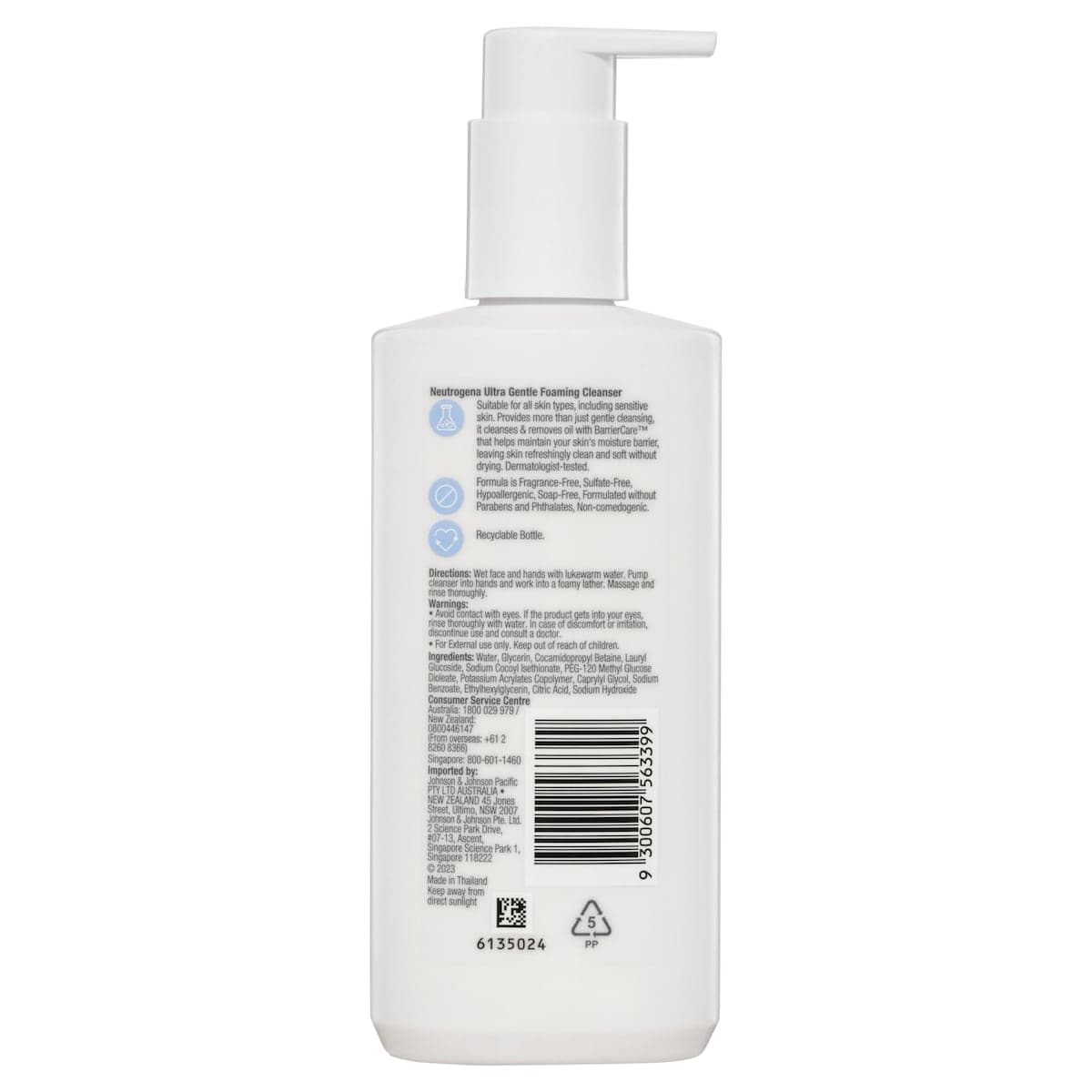 Thumbnail Neutrogena Ultra Gentle Foaming Cleanser 200ml