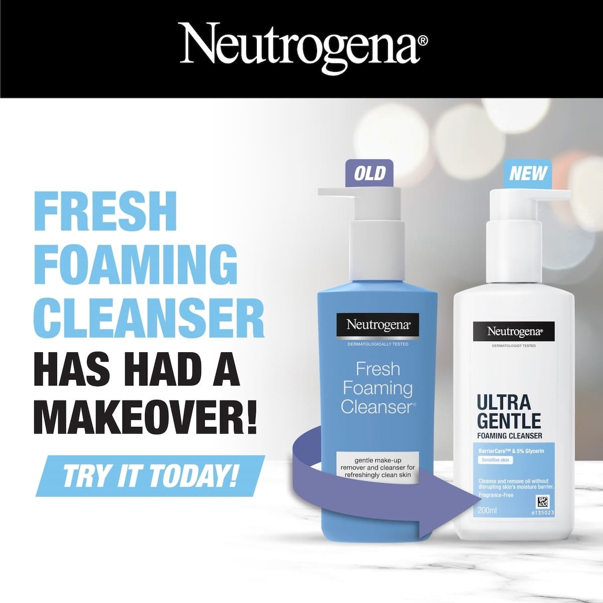 Thumbnail Neutrogena Ultra Gentle Foaming Cleanser 200ml