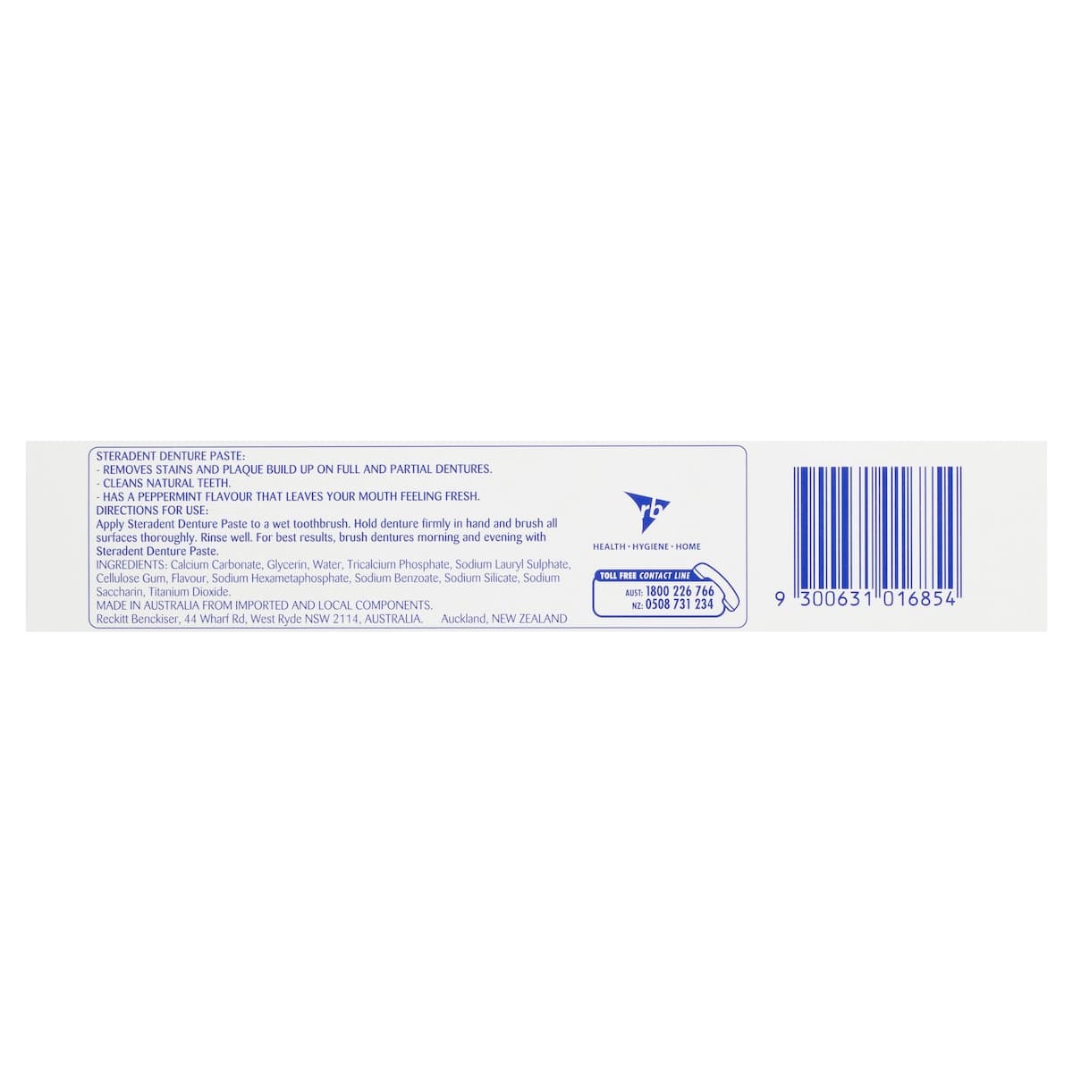 Thumbnail Steradent Active Plus Denture Cleaning Paste Fresh Mint 115g