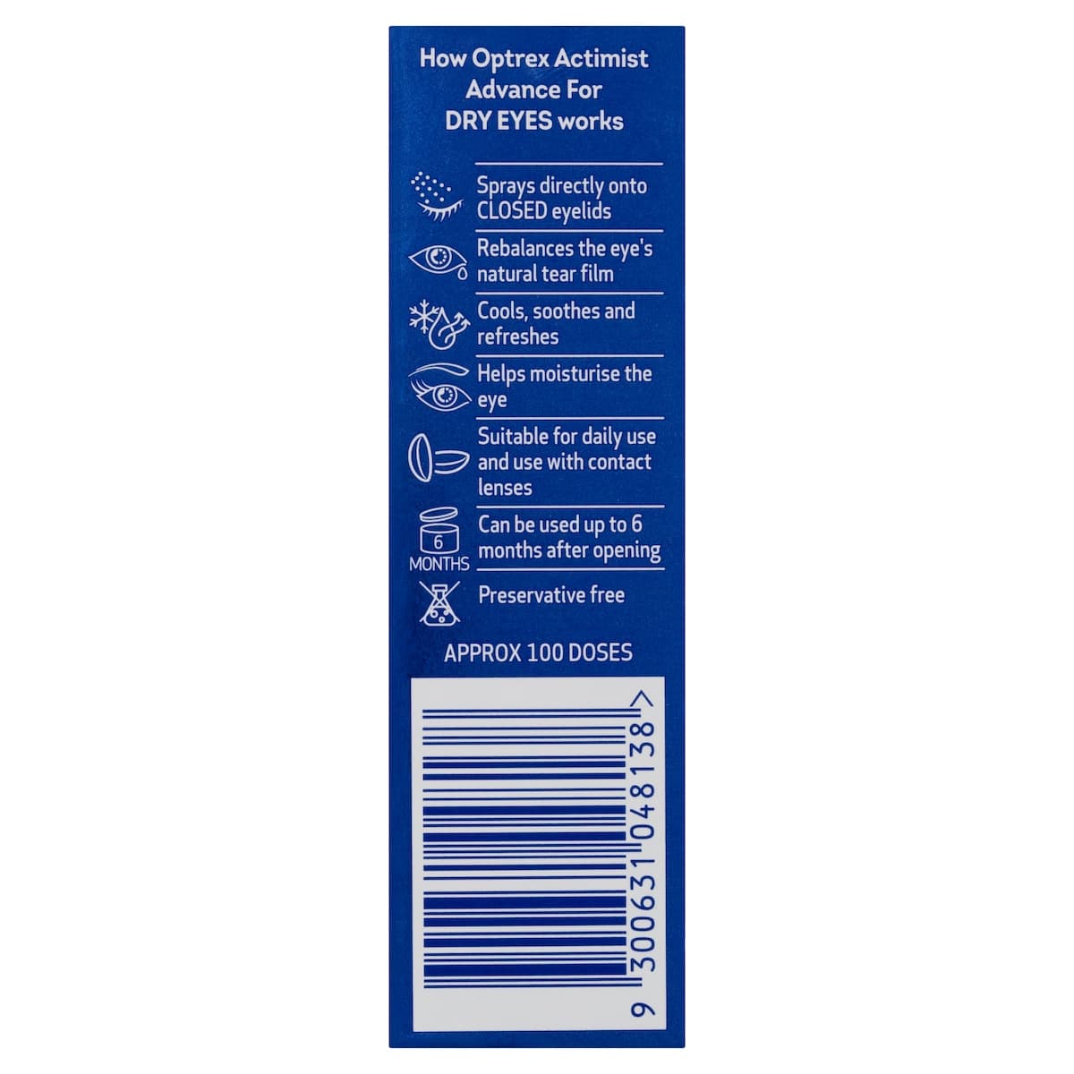 Thumbnail Optrex ActiMist Advance Eye Spray Preservative Free 10ml