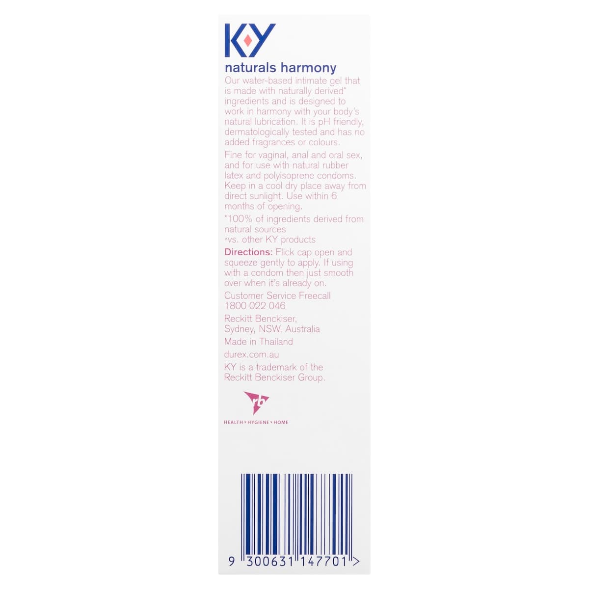 Thumbnail Durex K-Y Naturals Intimate Gel Harmony 100ml