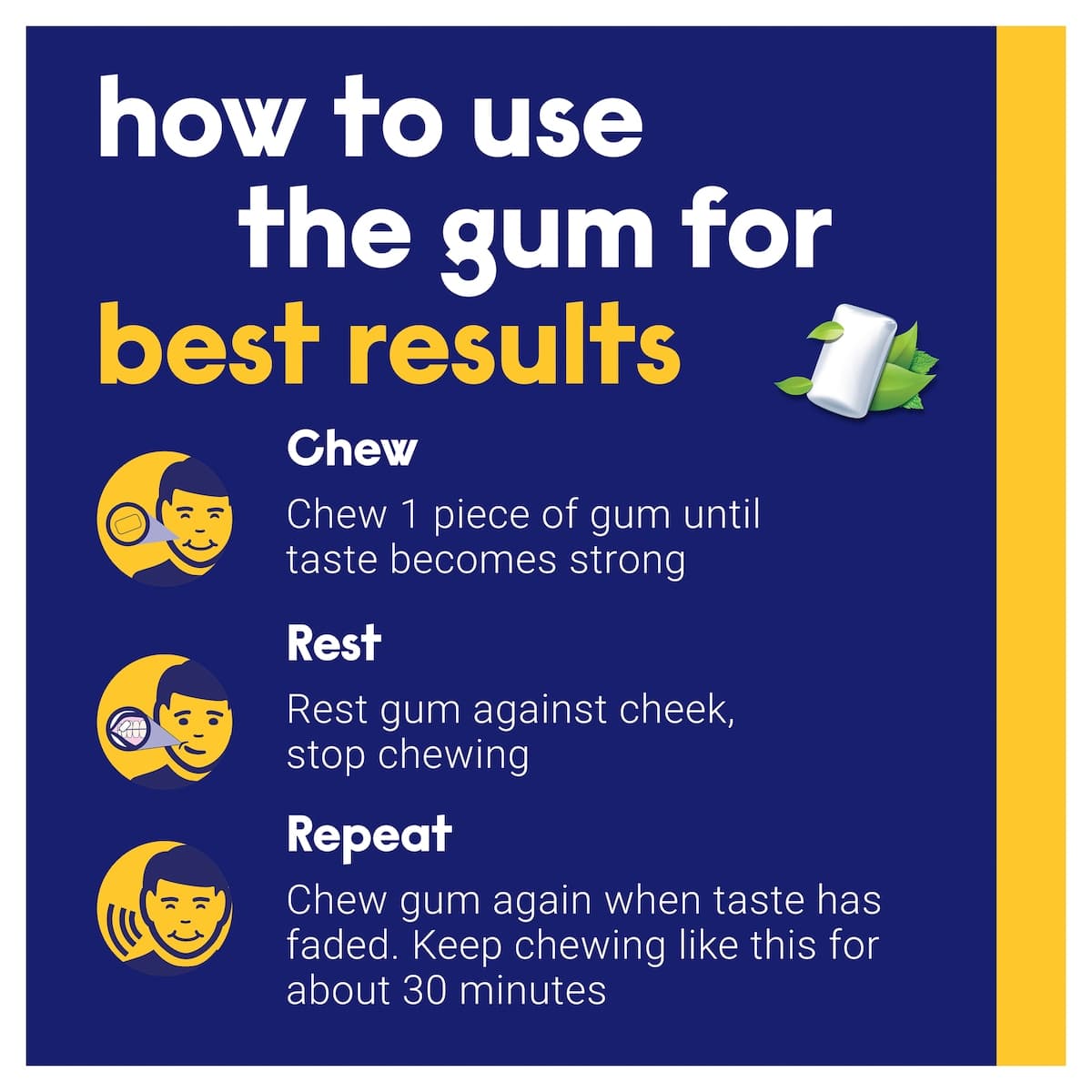 Thumbnail Nicabate Quit Smoking Nicotine Gum Fresh Mint 2mg - 30 Pack